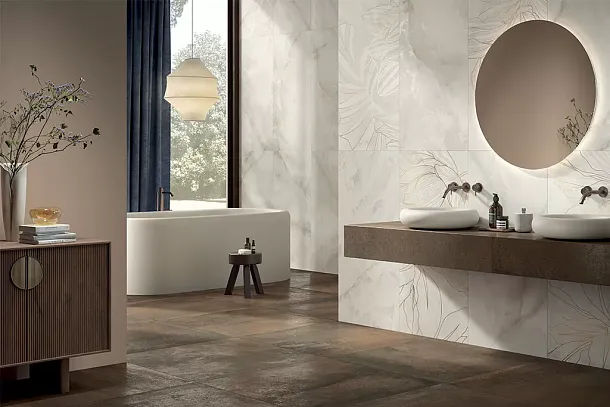 Керамогранит 12LMR004 Lumiere Sky 60х120 (УТ-00030890) для гостиной, для ванной, для туалета, для общественных помещений Фото Керамогранит 12LMR004 Lumiere Sky 60х120 (УТ-00030890) Италия