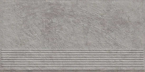 Фото Ступень Paradyz Carrizo Grey Stopnica Prosta Struktura Mat B1a 30x60 Польша