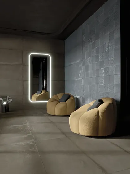Фото Керамогранит MGM Ceramiche Element Midnight Rett 60x120 Италия