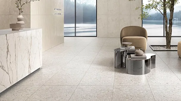 Фото Керамогранит Vitra K958027R0001VTER BiancoRomano Слоновая Кость Матовый R10A Ректификат 60x120 Турция