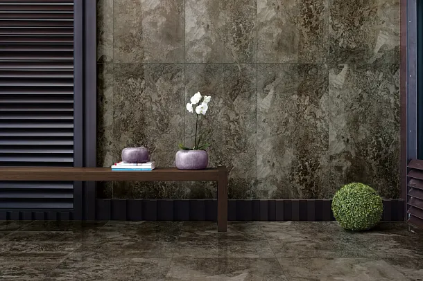 Фото Керамогранит Seranit Fossil Brown Lappato 60х120 Турция
