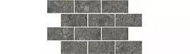 Фото Kerama Marazzi Декор Чеппо ди Гре мозаичный антрацит матовый обрезной 34,6x20x0,9 (DD606220\MM)
