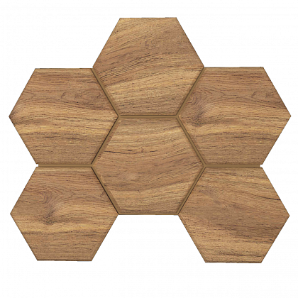 Фото Мозаика Selection Eucalyptus Hexagon SI02 неполированная 25x28,5 Россия