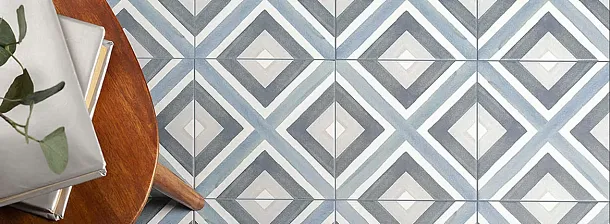 Фото Керамогранит Smile Tile Artisan Cream 19,8x19,8 Индия