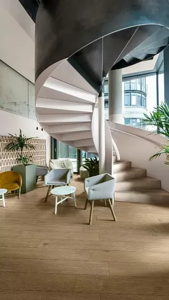 Фото Керамогранит R9SW Ossimori Chevron Beige Extra Matt 11x54 Италия