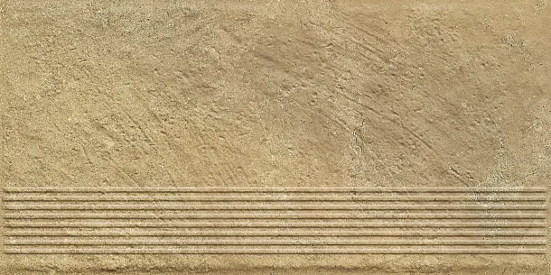 Фото Ступень Paradyz Eremite Beige Stopnica Prosta Struktura Mat B1a 30x60 Польша