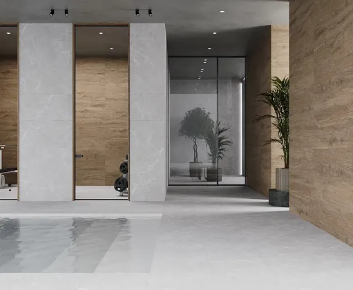 Фото Керамогранит Laparet Marble Grey Pro Серый Матовый R12Soft 60Х60 Индия