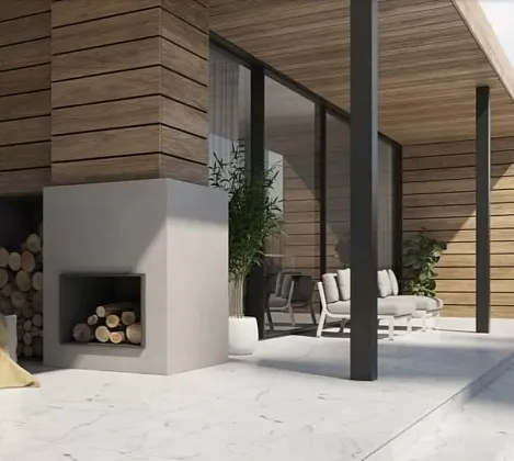 Фото Клинкерная плитка 970181 Marble Travertino Beige Liso Peldano Red. 30х120 Испания