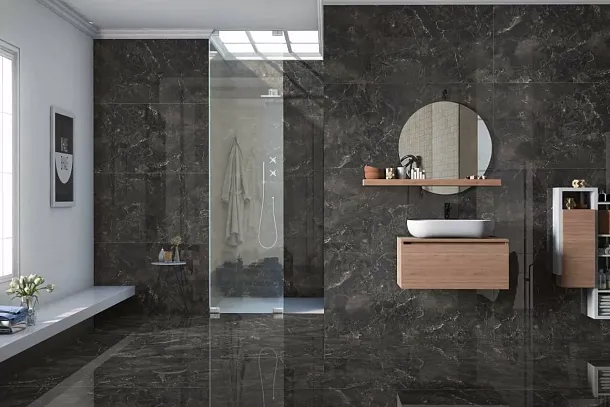 Фото Керамогранит Copper Slab black 60 60x60 Индия