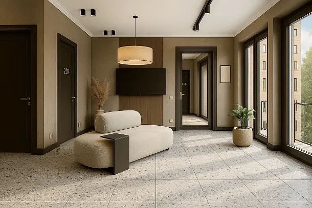 Фото Керамогранит Dako E-7001/MR Terrazzo 600x600x9 Россия