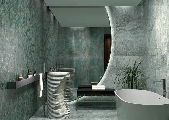 Фото Керамогранит Tau Ceramica Metal Steel 60*120 Испания