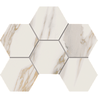 Фото Мозаика RM01 Miramare White Hexagon неполированный 25x28,5