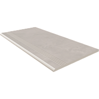 Ступень GF01 Graffito Light Grey неполированный с насечками 30x60