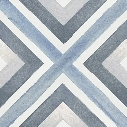Фото Керамогранит Smile Tile Artisan Blue 19,8x19,8 Индия