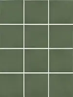 Фото керамическая плитка Бахия зелёный глянцевый 29,8х39,8x0,7 из 12 частей 9,8x9,8 (KM1010G0050N)