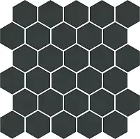 Фото керамическая плитка Агуста черный натуральный 29,7x29,8x0,69 из 30 частей (5,2х6) (63001)