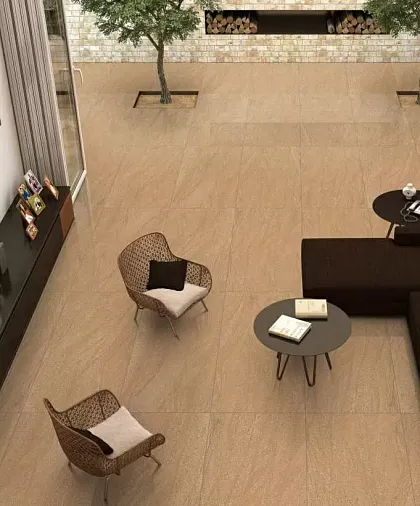 Фото Керамогранит Fabula Beige Polished 60х120 Индия