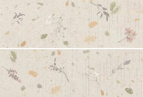 Фото Панно Ibero R0002489 Botanical Decor Natural (Set 2 Pzs) 60x90 Испания