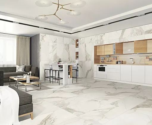 Фото Плитка Rev. Calacatta gold R90 TOP matt 30x90 Испания