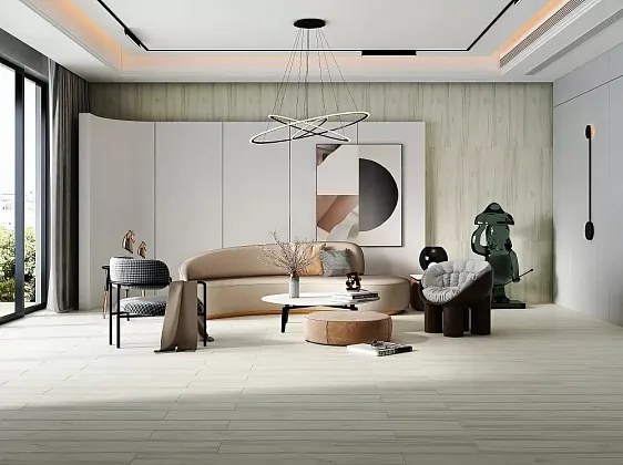 Фото Керамогранит Poplar Серый Матовый Структурный 20x120 (BHD-2003) Китай