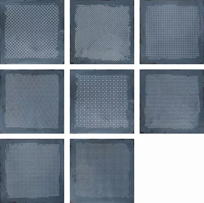 Фото Керамогранит Galactic Cloud Blue Carving 60x60 Индия