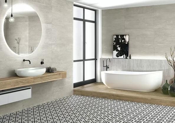 Фото Керамогранит A034360 Travertino Brescia Mat Rect 60x60 Испания