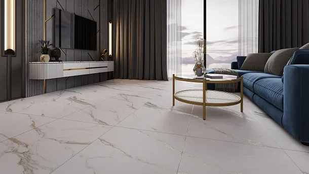 Фото Керамогранит Protiles PT12J7058 Bianco Carving 1200х600х9 Узбекистан