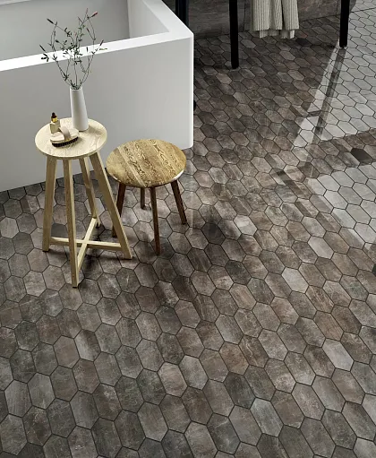 Фото Керамогранит 1066567 Fossil Crema Lux/Ret 60x120 Италия