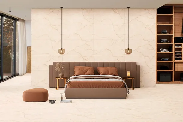 Фото Керамогранит Gravita Dolce Crema Endless Low Reflection Matt Carving 60x120 Индия
