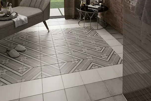Фото Декор Equipe 24415 Art Nouveau Inspire Grey 20x20 Испания