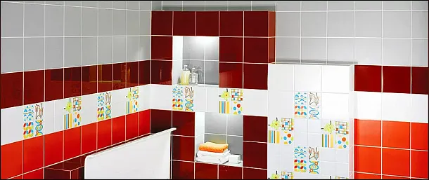 Фото Плитка 5169 Калейдоскоп розовый светлый матовый 20x20 Россия