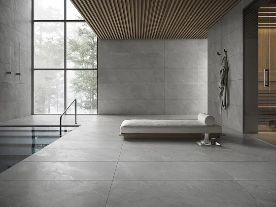 Фото Керамогранит Vitra K948700R0001VTER ArdeStone Серый Матовый R10A Ректификат 60х120 Турция