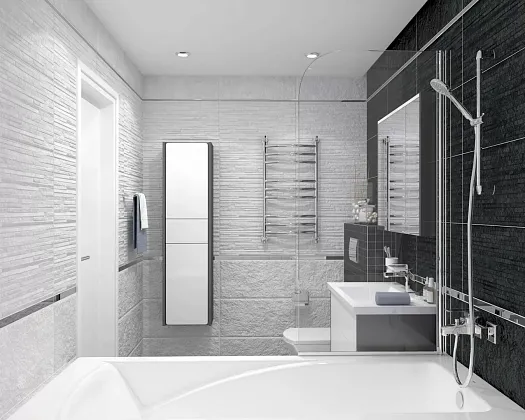 Фото Керамогранит Hard белый мозаика 30х60 Россия