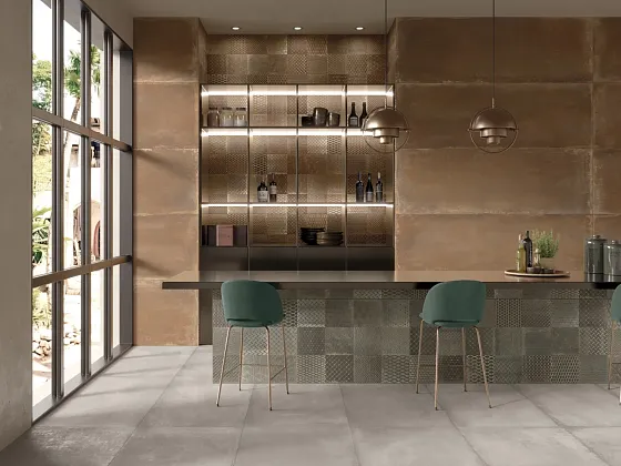 Фото Керамогранит MGM Ceramiche Element Corten Rett 60x120 Италия