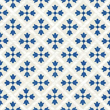 Фото Керамогранит Monopole Guadalupe Blue 18,7x18,7 Испания
