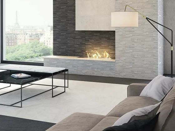 Фото Бордюр SPA031R Гренель серый темный обрезной 30*2.5 Россия