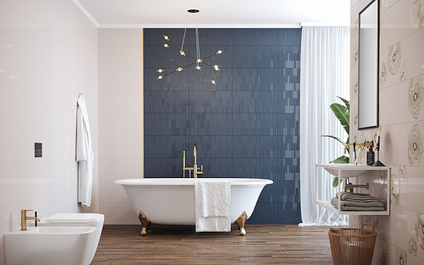 Фото Панно Mono Golden flowers 60х60 (компл. из 2 шт) (06-01-1-36-03-13-2434-0) Россия