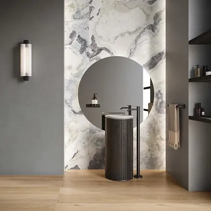 Фото Керамогранит Flaviker PF60014654 Supreme Hedonism Dover White Lux 3D R 120x280 Италия