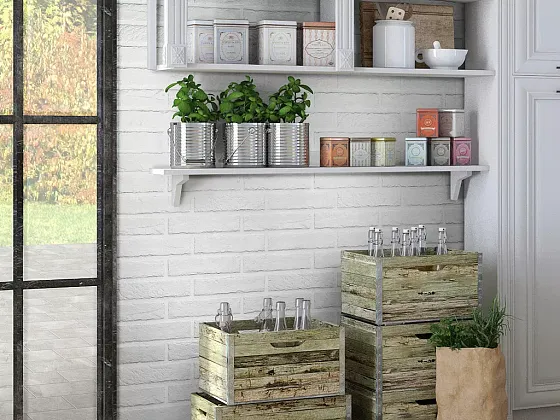 Фото Керамогранит J85888 TRIBECA WHITE BRICK 6*25 Италия