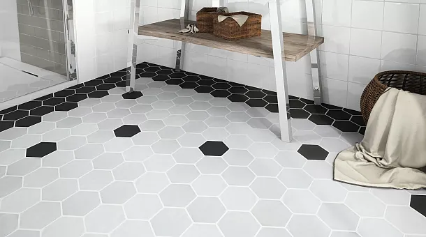 Фото Плитка Art Deco Matt on Mesh Grey (полотно из 16 шт. 7,9x9,1) 32x28 Испания