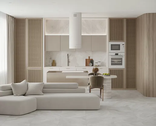 Фото Керамогранит Titan White Cтруктурный 60х60 Индия