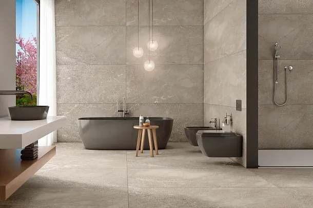 Фото Керамогранит Alpas Foster Grey Carving 80x160 Индия