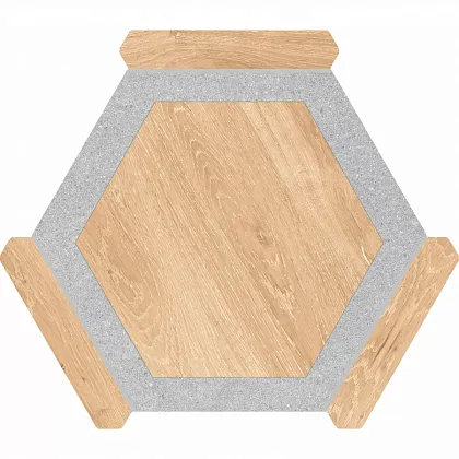 Фото Керамогранит Monopole Oregon Haya Gris 22x25 Испания