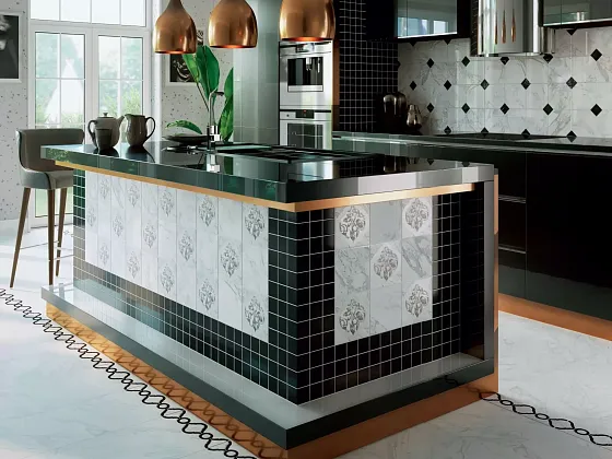 Фото Плитка 16073 Фрагонар белый грань 7.4*15 Россия