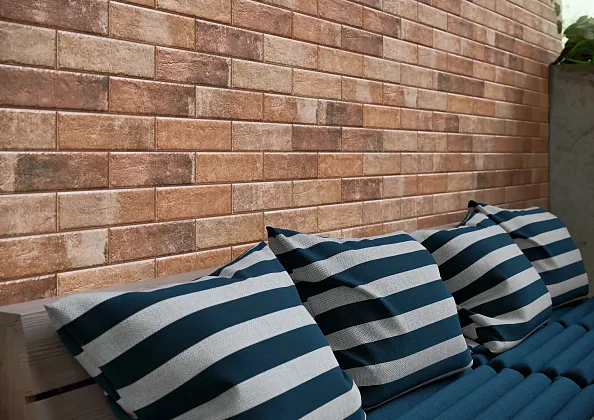 Фото Клинкерная плитка Paradyz Scandiano Brown Elewacja 24x6,5 Польша