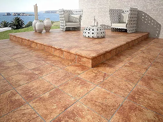Фото Клинкерная плитка Gres de Aragon Jasper Marron 33*33 Испания