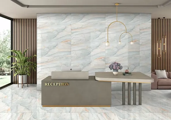 Фото Керамогранит Eternal ETACN1209GL60120 Plazo Aqua Glossy 60x120 Индия