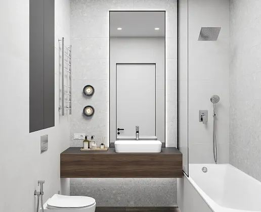 Фото Плитка Laparet Lp3090B0071R Chippo Grey Матовый Обрезной 30X89,5 Россия