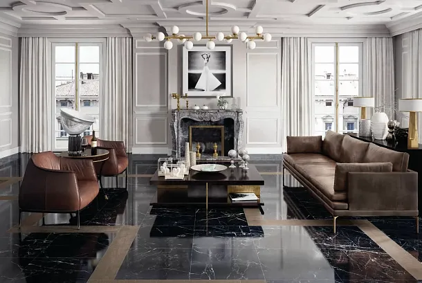 Фото Керамогранит Elements Lux 2A39 Calacatta Statuarietto Lap RT 60x120 (УТ-00028966) Италия