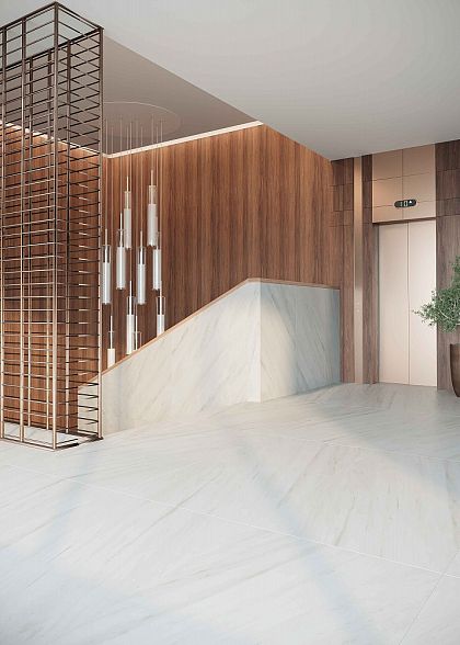 Фото Керамогранит Persian White Polished 80x160 (MPL-058637) Россия